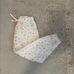 Zara Girls Floral Jogger Pants